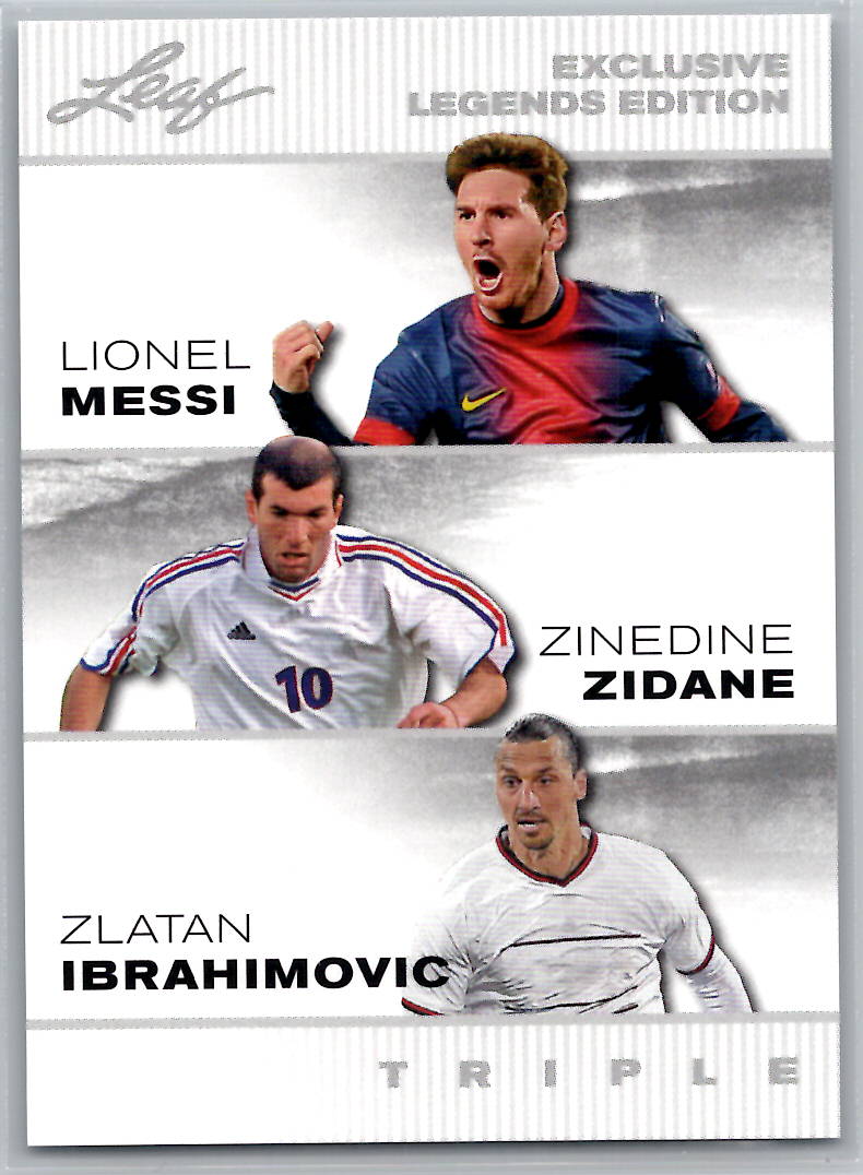 Lionel Messi, Zinedine Zidane, Zlatan Ibrahimovic