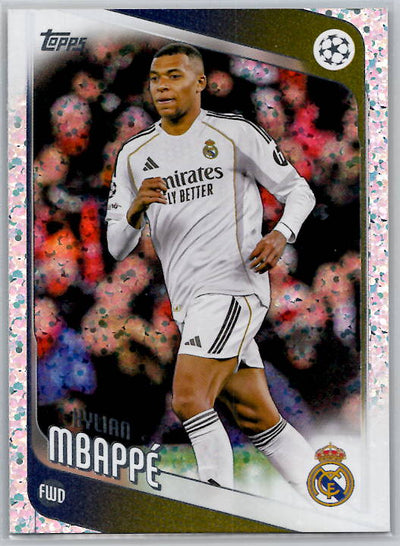 Kylian Mbappé /Refractor /Parallel Sparkle Silver Holofoil 2025-26 Topps UEFA Club Competitions Real Madrid UEFA Champions League